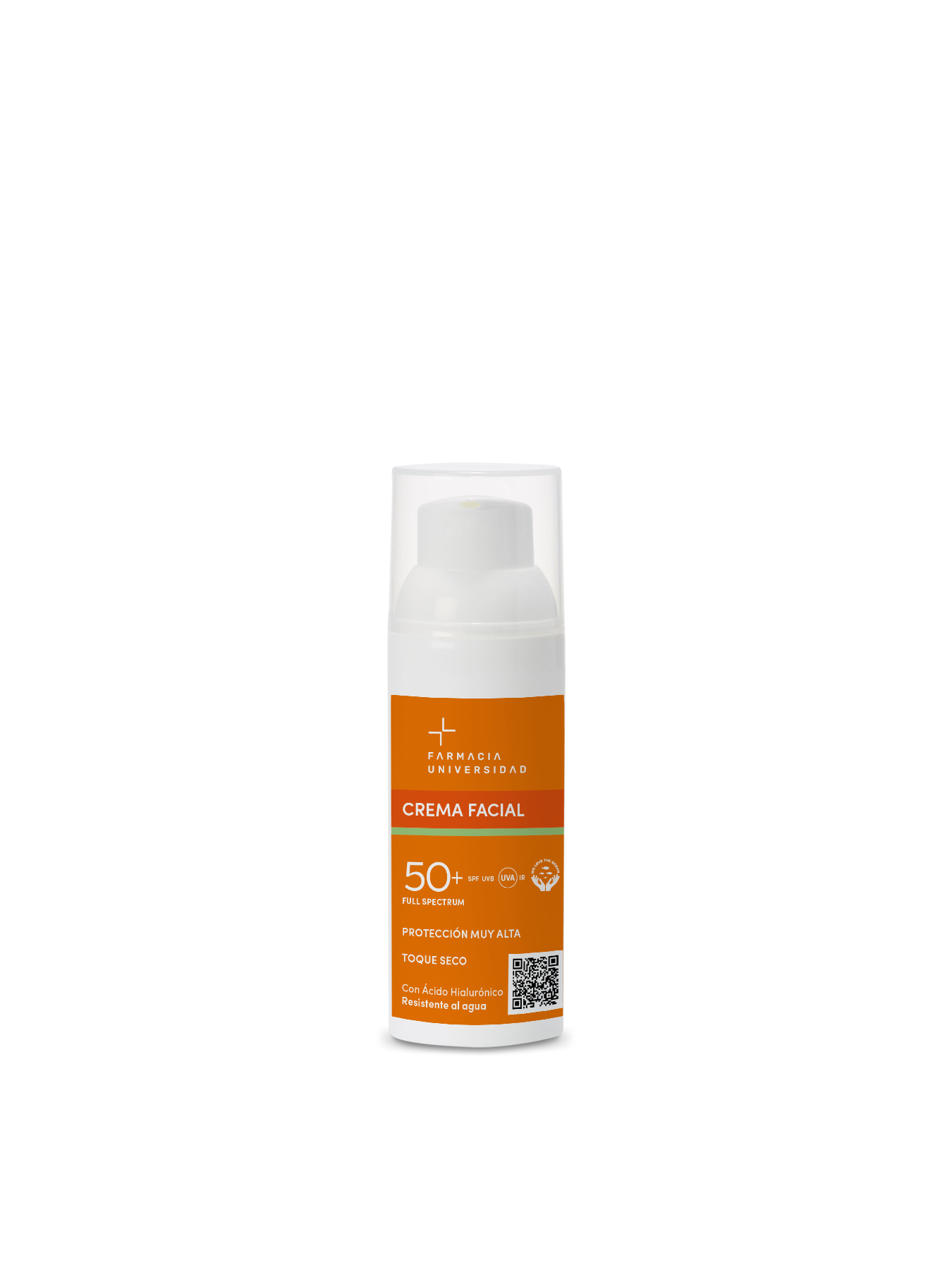 Crema solar facial SPF 50+ Farmauniversidad 50 ml